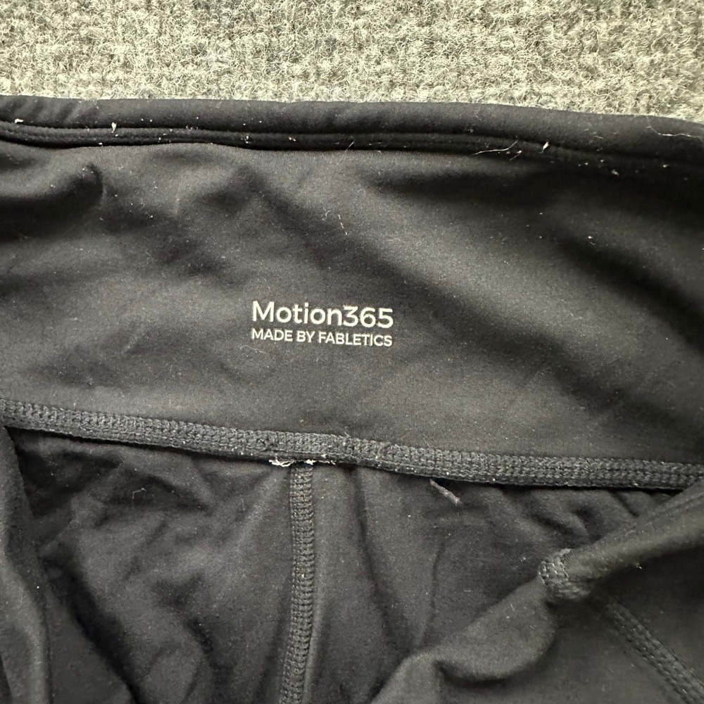 Fabletics Leggings Womens Size S Black Motion365 Athletic Zipper Pocket Yoga - Picture 6 of 8